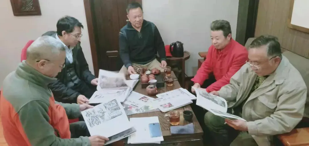 艺术百家举行马培童彭城焦墨画鉴赏会